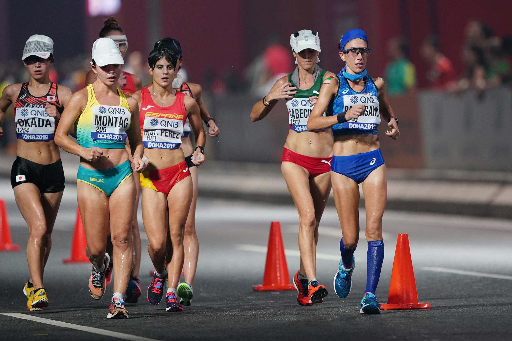 Women's 20km race walk at the World Championships (Matt Quine)