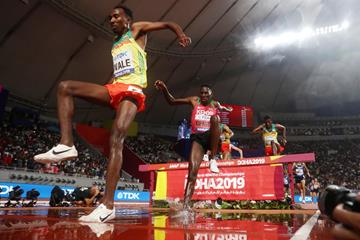 Getnet Wale in the steeplechase at the World Athletics Championships Doha 2019 (Getty Images)