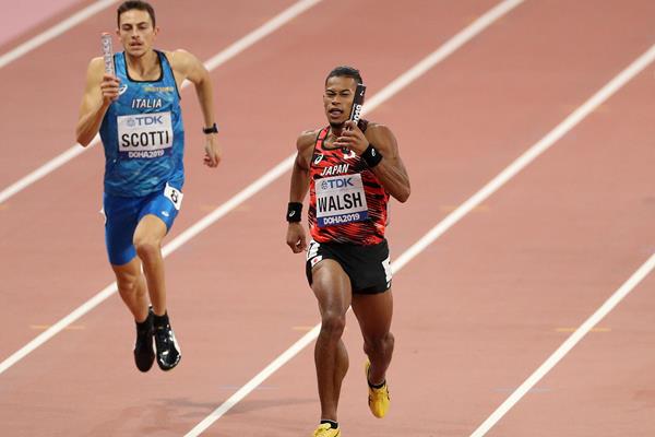 Action in the men's 4x400m relay at the IAAF World Athletics Championships Doha 2019 (Getty Images)